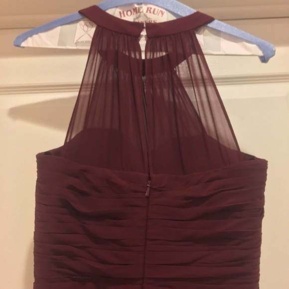 Wine Colored Bridesmaids Dress - Picture 4 of 6